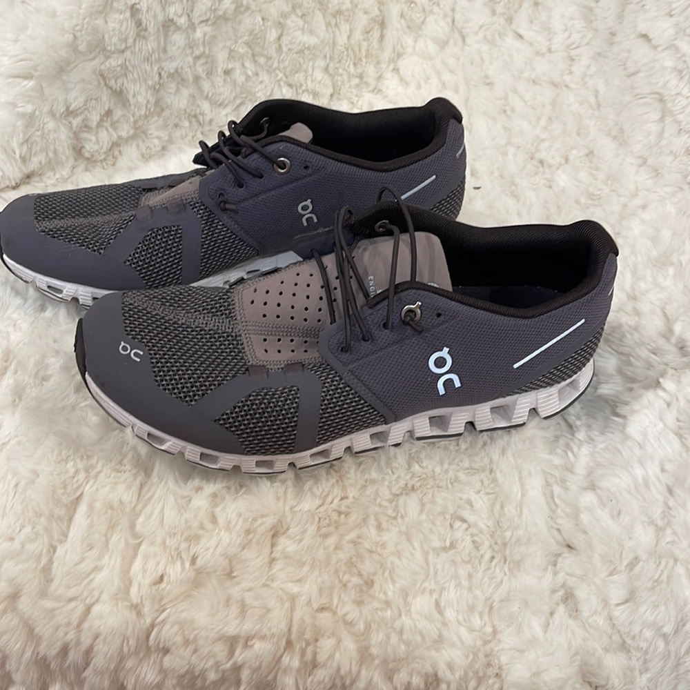 On Running Athletic Shoes in Purple and Lavendar